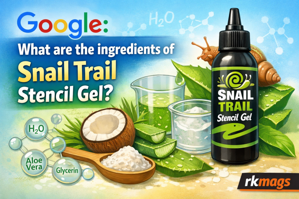 google what are the ingredients of snail trail stencil gel