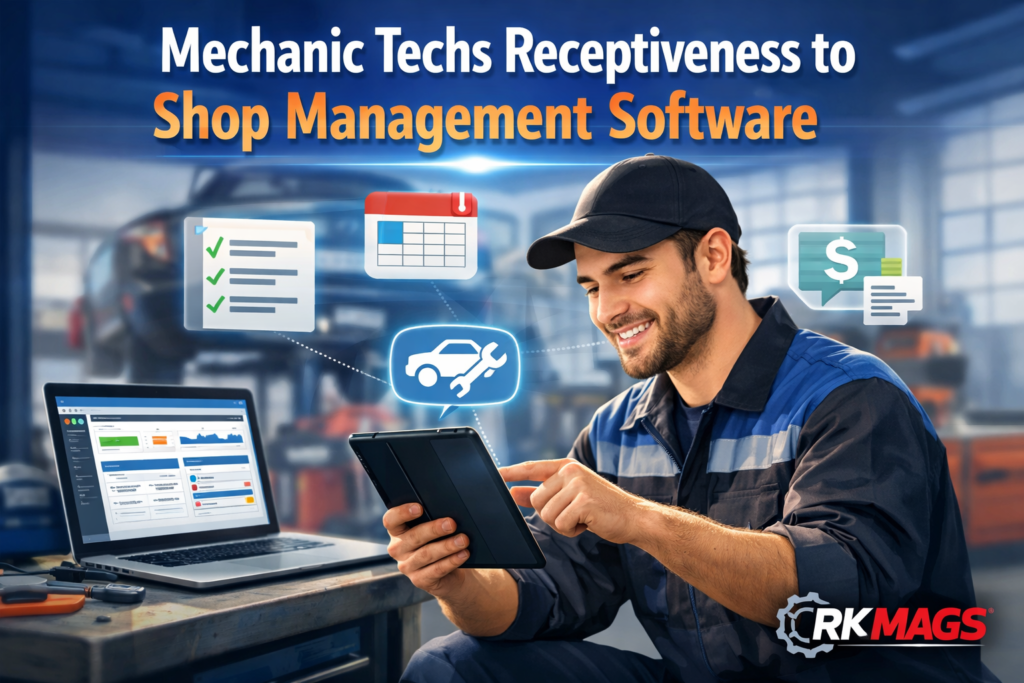mechanic techs receptiveness to shop management software